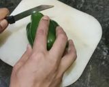 A picture of step 1 of Capcicum Rings.