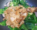 A picture of step 2 of Pad See Ew with Wide Rice Noodles.