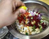 A picture of step 3 of Chole salad.