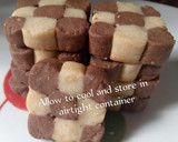 A picture of step 5 of Checkerboard cookies.