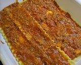 A picture of step 4 of Lasagna.