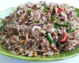 Foto langkah ke 3 dari resep Tumis Jantung Pisang Pedas.
