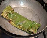 A picture of step 10 of Pabda Paturi (Pabda fish cooked in banana leaf).