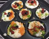 A picture of step 2 of Veggie Pizza PanCake.
