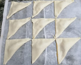 Foto del paso 3 de la receta: Triángulos de hojaldre y cabello de ángel
