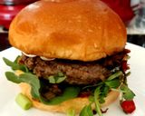 A picture of step 4 of My Chilli, Salt & Peppered Beef Burger in a Bun. 😉.