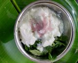 A picture of step 2 of Flavoured aloe vera mint coriander buttermilk.