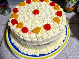 Torta manjar durazno nuez