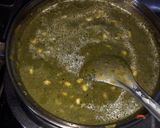 A picture of step 4 of Corn palak.