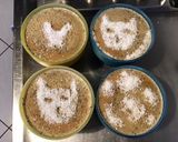 Une image de l'étape 9 de Crèmes aux œufs café noix de coco et éclats de café.