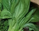 A picture of step 1 of Pok choy potato fry.