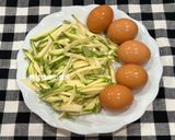 櫛瓜烘蛋的食譜步驟1照片