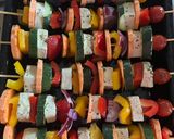 A picture of step 2 of Tofu & Veggie Skewers.