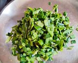 A picture of step 1 of Torai ke chilke ki besan wali sabzi.