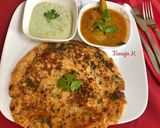 A picture of step 7 of Mixed Veg Crispy Uttapam.