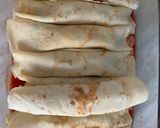 Une image de l'étape 5 de Crêpes façon cannellonis aux boulettes de viande, épinards et fromage.