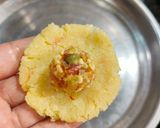 A picture of step 6 of Rakhi Special - Coconut Ladoo with Gulkand-Dryfruits Stuffing.