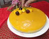 A picture of step 16 of Mango Cheesecake no bake.