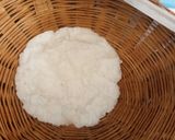 A picture of step 7 of Pathiri (Rice flour Roti) with chana.