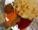 A picture of step 1 of Aloo puri.