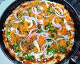 A picture of step 8 of Farmhouse Veg Pan Pizza.