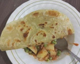 A picture of step 7 of Multi-layered chapatis.