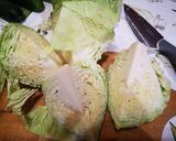 Sonkás káposztasaláta gazdagon recept fázis 1 fotója
