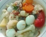 Foto langkah ke 10 dari resep Sop Sayur Bola-Bola Udang.