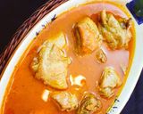 A picture of step 6 of Chicken Salan.