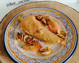 Foto del paso 8 de la receta: Colitas de rape con langostinos y almejas