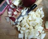 A picture of step 1 of Apple Jam.