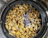 Hình bước làm 3 của món Sữa đậu nành + óc chó + cà rốt🥕🥕🥕🫛🫛🫛