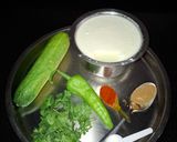 A picture of step 1 of Vegetable Raita.