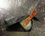 A picture of step 9 of Shrimp Tempura Onigiri (Rice Ball).