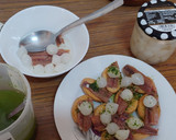 Foto del paso 1 de la receta: Montaditos de anchoa con cebolleta y mojo, perejil y ajo
