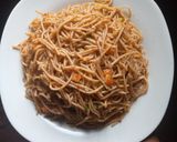 A picture of step 7 of Jollof Spaghetti.