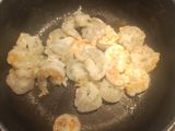 Pasta con langostinos