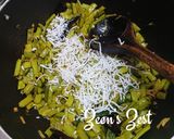 A picture of step 4 of Cluster Beans Palya - Karnataka Style Stir Fry.