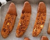 A picture of step 12 of Crunchy Chocolate Dipped Biscotti.