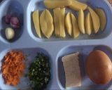 Foto langkah ke 1 dari resep Perkedel kentang tahu telur Mpasi 9+.