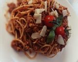 A picture of step 1 of #ILOVEPASTA (Husband made this) 😋 he's the best cook 😂.
