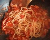 A picture of step 6 of Vickys Bacon & Tomato Spaghetti, GF DF EF SF NF.