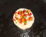 A picture of step 3 of Bread uttapam.