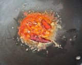A picture of step 3 of Dal palak.