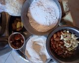 A picture of step 1 of Singhara flour Salam Pak.