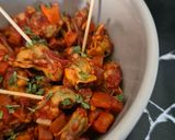 Une image de l'étape 4 de Moules apéritives en cocotte à l'escabéche.