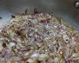 A picture of step 4 of Punjabi chholle with naan.