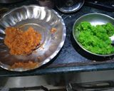 तिरंगा नारियल बर्फी (Tiranga nariyal Barfi recipe in Hindi) रेसिपी चरण 2 फोटो