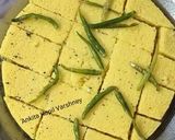 A picture of step 5 of Yellow (Besan Dhokla).