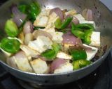 A picture of step 6 of Kadai Paneer.